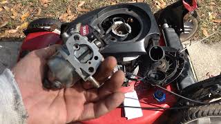 2012 Toro Recycler lawn mower is leaking fuel [upl. by Alcott]