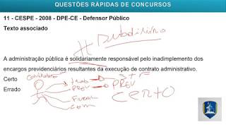 Contratos Administrativos  Questões Comentadas [upl. by Hemminger]