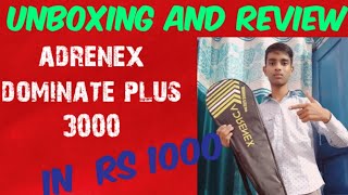 Adrenex Dominate plus 3000 unboxing and review video by Yash yvtalks [upl. by Einwat]