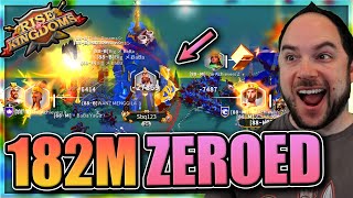 Low contribution whale gets zeroed 182M power Rise of Kingdoms [upl. by Rehpotsirhc965]