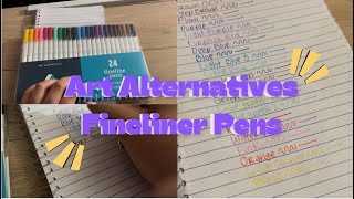 Art Alternatives Fineline Pens 🖊️ ASMR  Stationary Review  Ep 2 [upl. by Medovich]