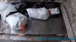 Satisfying Garbage Truck Sounds  ASMR Crushing Smelly Trash Bags [upl. by Ylrak]