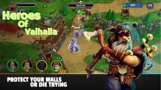 REVIEW GAME  Heroes Of Valhalla  Game Seru tapi harus sabar mainya Dtowerdefense reviewgame [upl. by Yremrej123]