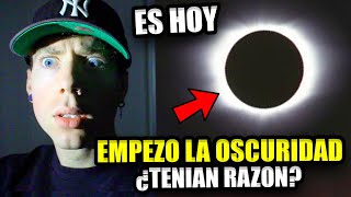 El ECLIPSE SOLAR ES HOY ¿SON DIAS de OSCURIDAD COMO DIJERON ¿el fin  8 DE ABRIL [upl. by Annoyt]