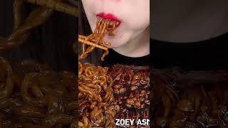 ASMR TRUFFLE BLACK BEAN NOODLES [upl. by Idonna]