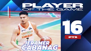 JERAMER CABANAG  PLAYER OF THE GAME 16 PTS vs IMUS AGIMAT  MPBL REGULAR SEASON 2024 [upl. by Irahcaz902]