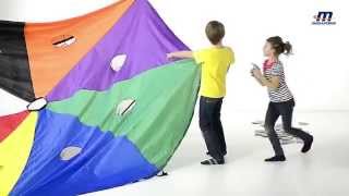 Spordas Nutrimove Parachute Game with Pocket Parachute [upl. by Ocer]