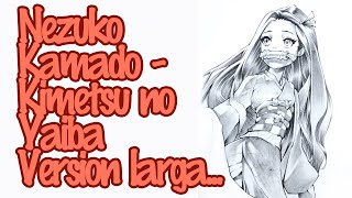 Como dibujar a Nezuko Kamado  Kimetsu no Yaiba  Version larga [upl. by Cyprus]