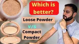 Compact PowderLoose PowderWhich is better Can we use them together [upl. by Getraer]