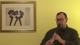 Cantilena  Clarinet from Poulenc Flute Sonata [upl. by Abrahan113]