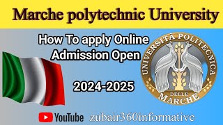 Marche polytechnic university apply online free Finally Revealed  No application Fee  20242025 [upl. by Ana]