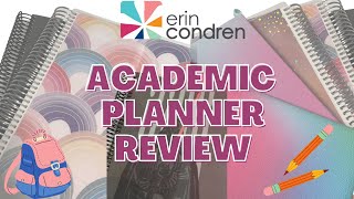 Erin Condren Academic Planner Review  Chloetry Plans [upl. by Gayn]