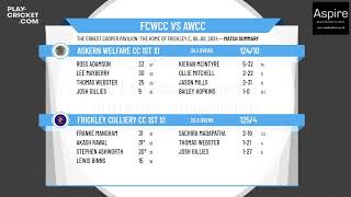 Frickley Colliery CC 1st XI v Askern Welfare CC 1st XI [upl. by Oribel]