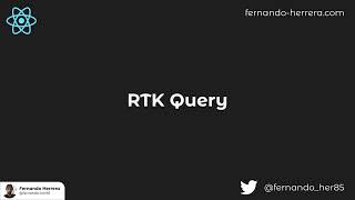 11 RTK Query [upl. by Darline943]