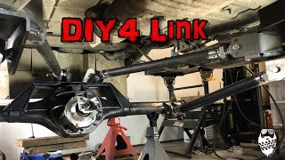 How to build a 4 Link suspension DIY triangulated four link build Jeep Wrangler TJ [upl. by Yrrek]