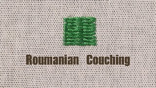 루마니안 카우칭 스티치 Roumanian Couching Stitch [upl. by Revilo]