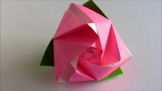 Origami Magic Rose Cube [upl. by Idnem295]