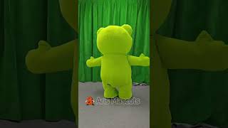 Inflatable Green Teddy Bear Costume for Entertainments Adult Blow Up Mascot Outfit for Events Party [upl. by Ivor]