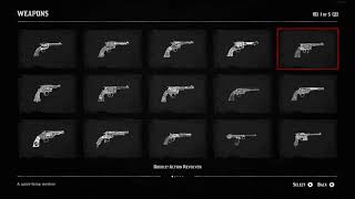 RDR2 ALL 63 Weapons Compendium [upl. by Ettedo]