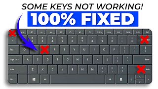 How to Fix Some Keys Not Working on Laptop Keyboard  Keyboard Not Working on Windows 10 amp 11 [upl. by Amees]