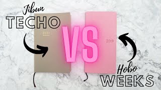 Jibun Techo Lite VS Hobo Weeks VS Cafe Note  B6 Slim Mini  Weekly Planners [upl. by Emoryt]