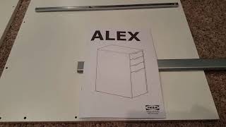 Ikea Alex 4 drawer assembly [upl. by Atiloj]