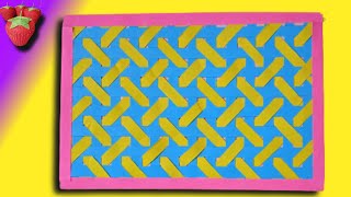 paper weaving tutorial  paper weaving strips  craft ideas with paper  weaving paper craft ideas [upl. by Huston]