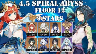 Nilou Bloom amp Hypercarry Xiao  45 Spiral Abyss  Floor 12 9 stars [upl. by Dihaz]