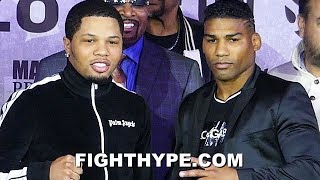 FULL GERVONTA DAVIS VS YURIORKIS GAMBOA PRESS CONFERENCE amp FIRST INTENSE FACE OFF IN ATL [upl. by Eceirtal80]