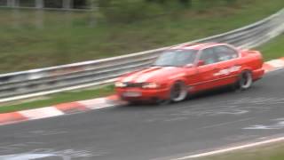 BMW E34 M30B35 535i Nurburgring [upl. by Allehcram]