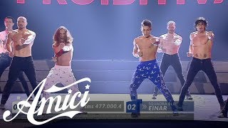 Amici 17  Zic e Einar  Prova proibitiva ritmo uomo  III serale [upl. by Jennilee]