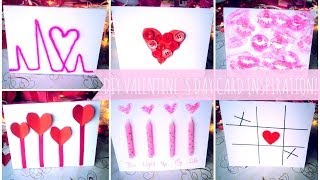 ♥ 8 DIY Valentines Day Card Inspirations ♥ [upl. by Krispin]