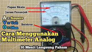 Cara Menggunakan Alat Multimeter Analog [upl. by Damali]