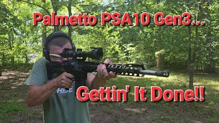 Palmetto State Armory Gen3 PSA10 308 Shooting amp Review [upl. by Annahsohs892]