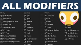 All 50 Modifiers in Blender Explained in 30 Minutes or Less [upl. by Hare]
