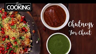 Chutneys For Chaat  Date amp Tamarind Chutney  Mint amp Coriander Chutney  Chaat Chutneys [upl. by Anivlac]