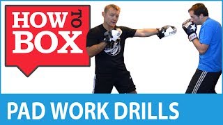 Boxing Pad Work Drills  Learn Boxing Quick Video [upl. by Lander]