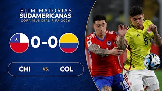 CHILE vs COLOMBIA 00  RESUMEN  ELIMINATORIAS SUDAMERICANAS  FECHA 2 [upl. by Yeliw]