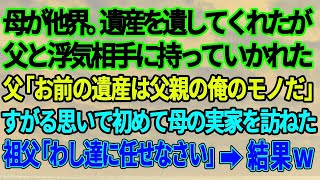 【スカッとする話】母が他界し、私に遺した遺産を父とその浮気相手に奪われた。困り果てた私は初めて母の実家を訪ねると衝撃の事実が 実は母は [upl. by Lonier]