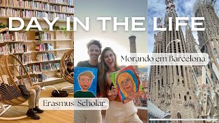 Daily Vlog em Barcelona  Erasmus Mundus Scholar [upl. by Duquette731]