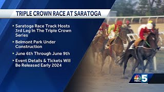 Saratoga Race Course to host 2024 Belmont Stakes [upl. by Curtis]