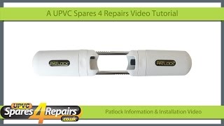 Patlock Security Device How To Secure Your French Double Patio Door Handle Bolt [upl. by Anafetse]