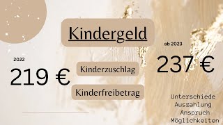 ❗️Kindergeld Kinderzuschlag Kinderfreibetrag❗️ Unterschied Menge Antrag stellen [upl. by Malti]