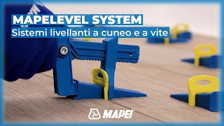 Sistemi livellanti a cuneo e a vite  Per pavimentazioni e rivestimenti planari  Mapelevel System [upl. by Barri]