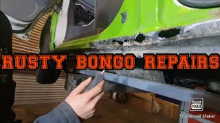 mazda bongo  freeda needs even more welding lets get it done rusty sills [upl. by Ettolrahc]