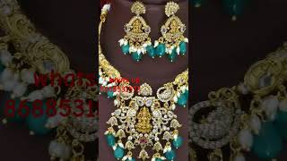 1400 free shippingAntiq kantey neck setPremium quality weddingjewellery onlineshopping [upl. by Nilac669]