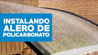 Cómo instalar un alero de policarbonato [upl. by Huba]