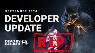 DBD September Developer Update  Dead by Daylight dbd [upl. by Ainer352]