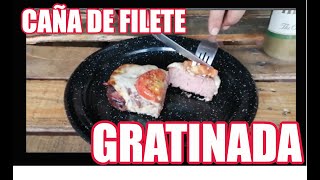 Receta Caña de Filete de Res a la Parrilla Gratinada  Rest amp Grill [upl. by Akcirret]