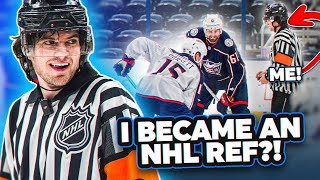 REFFING AN NHL HOCKEY GAME MICD UP REF [upl. by Aehsa]